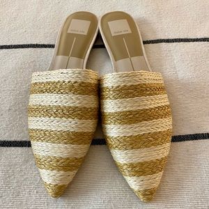 Dolce Vita striped mule slides